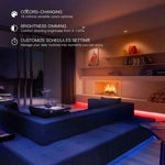 ruban led multicolore adhésif wifi intelligent moderne app mobile led individuelles 2m
