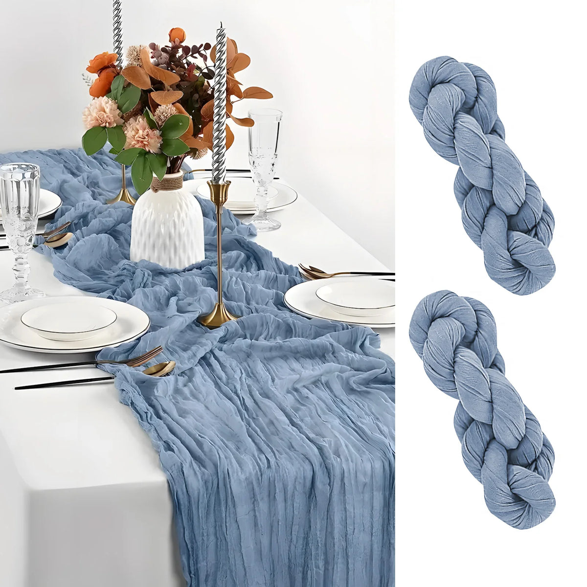 tableau chemin table vert bleu violet beige rayures horizontales opacité texturé rustique mariage fête