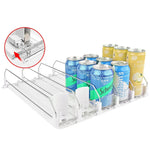organisateur boissons canettes bouteilles conserves réfrigérateur support extensible réglable plastique métal moderne utilitaire