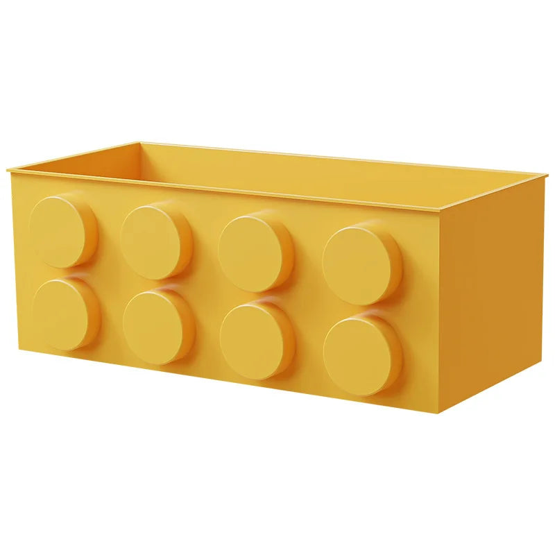 boîtes rangement magnétiques rouge bleu jaune blocs lego moderne fixations magnétiques almacenamiento organizador porta