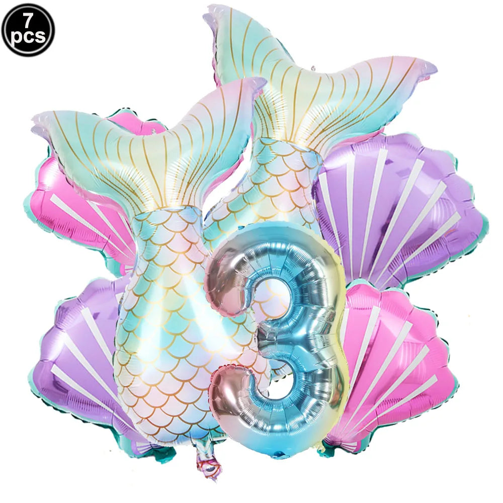 Ballon sirène aluminium blanc pour décoration