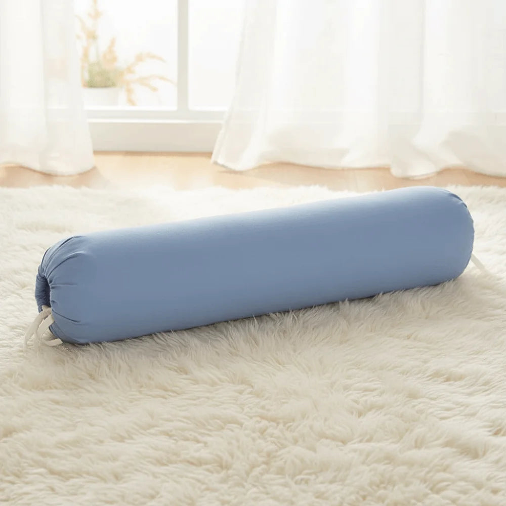 oreiller cylindrique polyester coton blanc bleu noir vert gris rouge moderne opaque 106x35cm