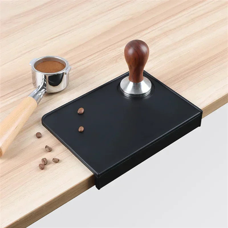 tapis absorbant grains silicone adhésif noir simple moderne cuisine espresso domestique qualité alimentaire
