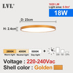 plafonnier led blanc moderne 24w 1080lm 10 15m² facile interrupteur mural
