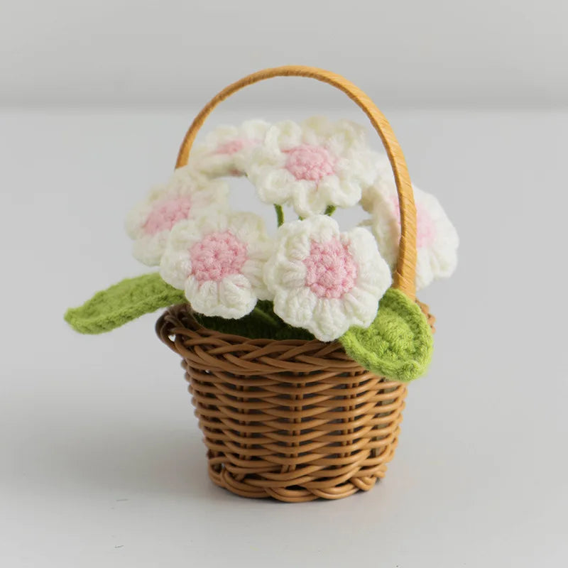panier osier fleurs traditionnel marron clair décor intérieur maison fêtes anniversaires baby shower