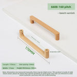 poignées meuble bois naturel brun minimaliste nordique grain arrondi éco designintérieur