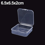 boîtes rangement transparentes clips pratique modernes 20 pièces bijoux boucles oreilles