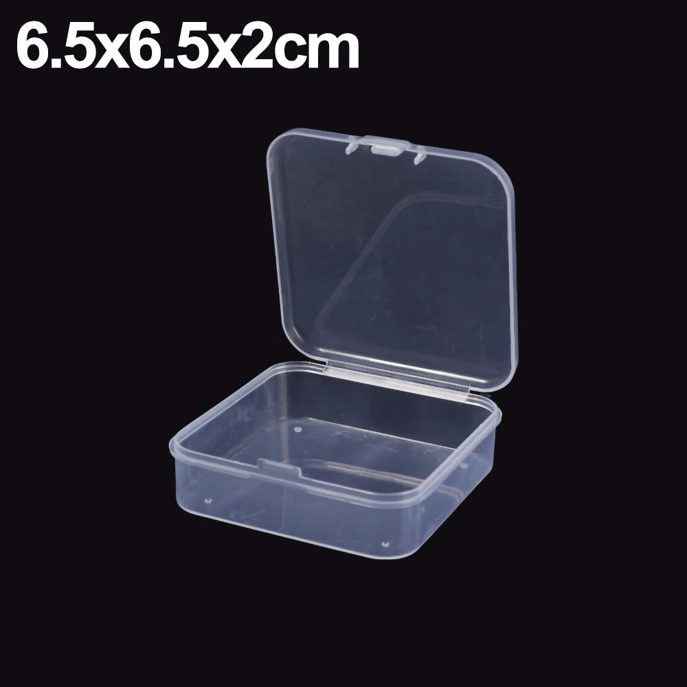 boîtes rangement transparentes clips pratique modernes 20 pièces bijoux boucles oreilles