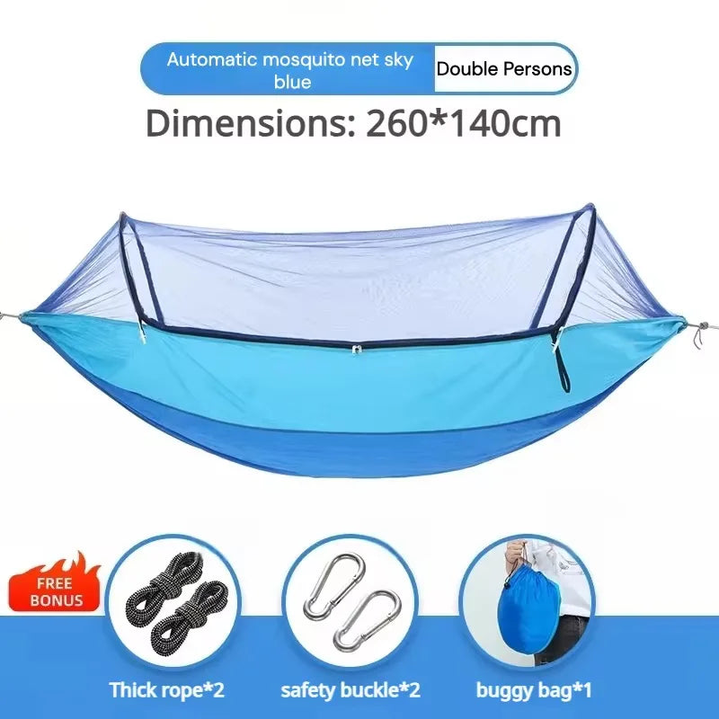hamac moustiquaire camping vert bleu noir tissu uni moustiquaire transparent sécurité
