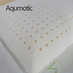 coussin latex naturel polyester blanc perforé contemporain 40x40 40x60 45x45
