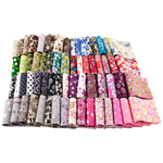 tissu coton biodegradable multicolore fleurs pois geometrique vintage artisanal 160cm