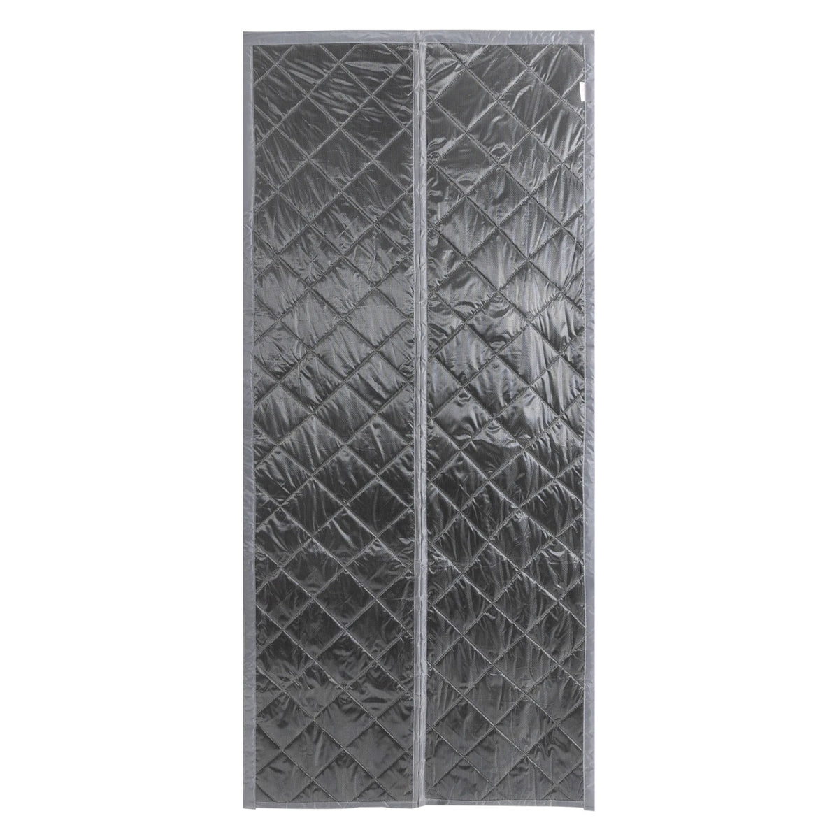 Panneau isolant thermique gris pour porte, idéal pour améliorer l'isolation intérieure et réduire les pertes de chaleur. Optimisé pour le confort thermique, sa conception matelassée apporte une touche moderne et fonctionnelle à tout intérieur. Facile à installer, il convient parfaitement aux espaces nécessitant une gestion efficace de la température.