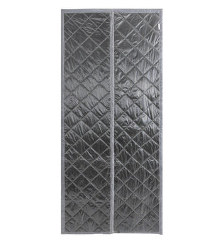 Panneau isolant thermique gris pour porte, idéal pour améliorer l'isolation intérieure et réduire les pertes de chaleur. Optimisé pour le confort thermique, sa conception matelassée apporte une touche moderne et fonctionnelle à tout intérieur. Facile à installer, il convient parfaitement aux espaces nécessitant une gestion efficace de la température.