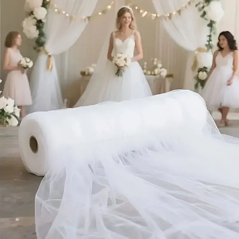 tulle transparent finement tissé beige blanc vert clair decoratif impermeable 160cm large