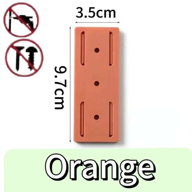 organisateur fil blanc adhésif sans clou mur moderne 10 prises supports minimaliste flexible respectueux