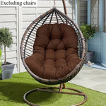 fauteuil suspendu coussin forme imperméable coton polyester marron vert bleu gris noir moderne confortable