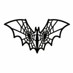 étagère murale chauve souris bois toile d'araignée gothique noir artisanat