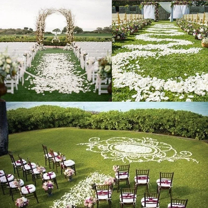 décoration mariage pétale soie multicolore intérieur anniversaire fêtes prénuptiale engagement