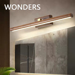applique murale moderne bois led miroir décoration chambre salon entrée cuisine
