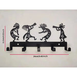 porte clés mural animaux silhouettes moderne vis fixés noir décors rubansiaux clés