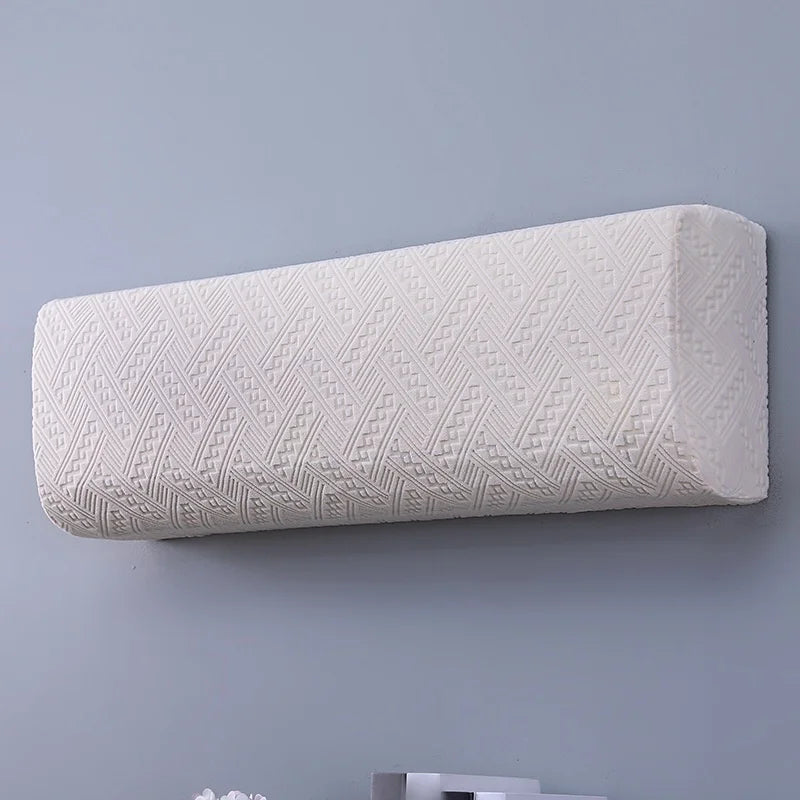 housse anti poussière climatiseur polyester vert clair motif géométrique moderne facile nettoyer fixation