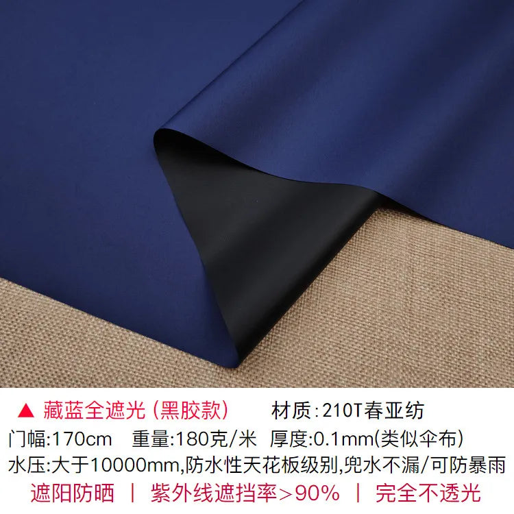 tissu polyester opaque gris métallisé noir brillant moderne 170cm large élégant respirant bricolage