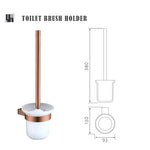 ensemble accessoires salle bain mural or rose acier inoxydable porte serviette savon brosse