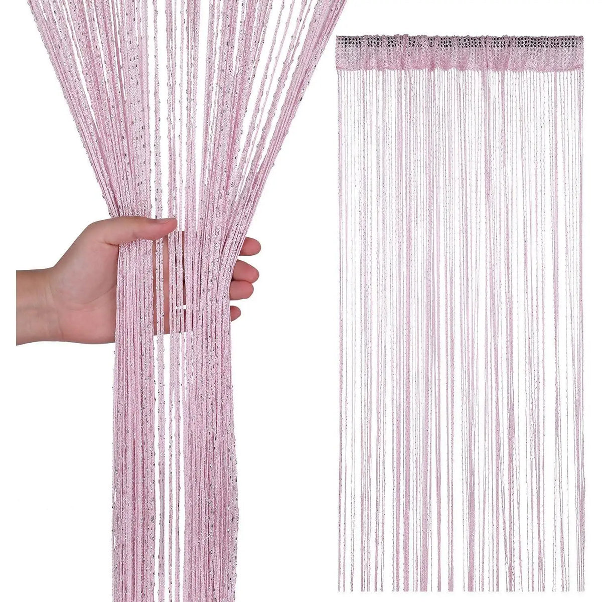 rideau blanc semi transparent moderne chainettes polyester 100x200cm chambre salon
