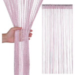 rideau blanc semi transparent moderne chainettes polyester 100x200cm chambre salon