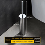 brosse wc support mural acier inoxydable noir or argent lisse moderne fixation murale durable