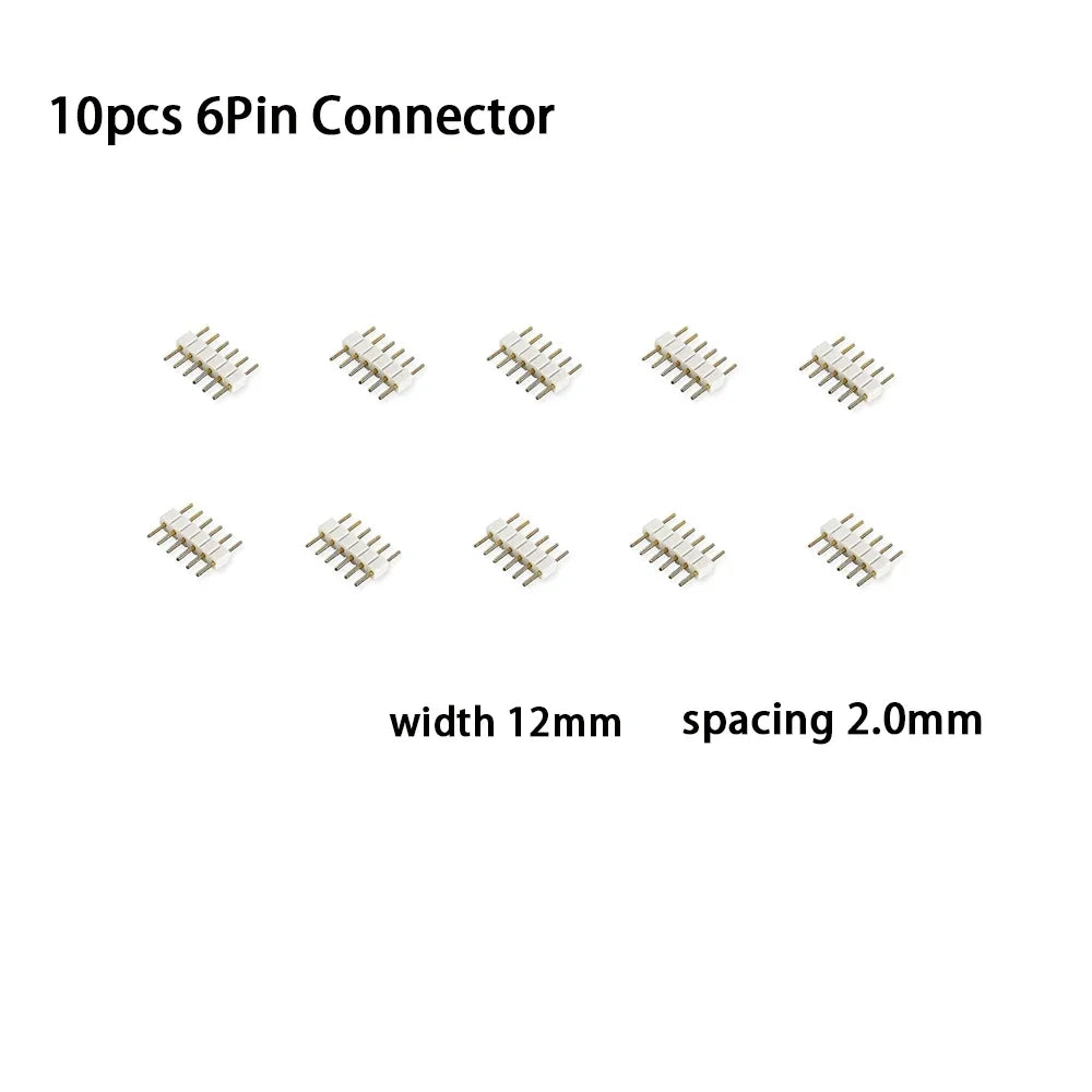 connecteurs électrique broches blancs moderne câbles 50cm RGBCCT LED sans soudure