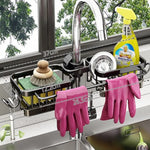 porte savon moderne porte accessoires cuisine noir finition lisse fixations brosse gant serviette