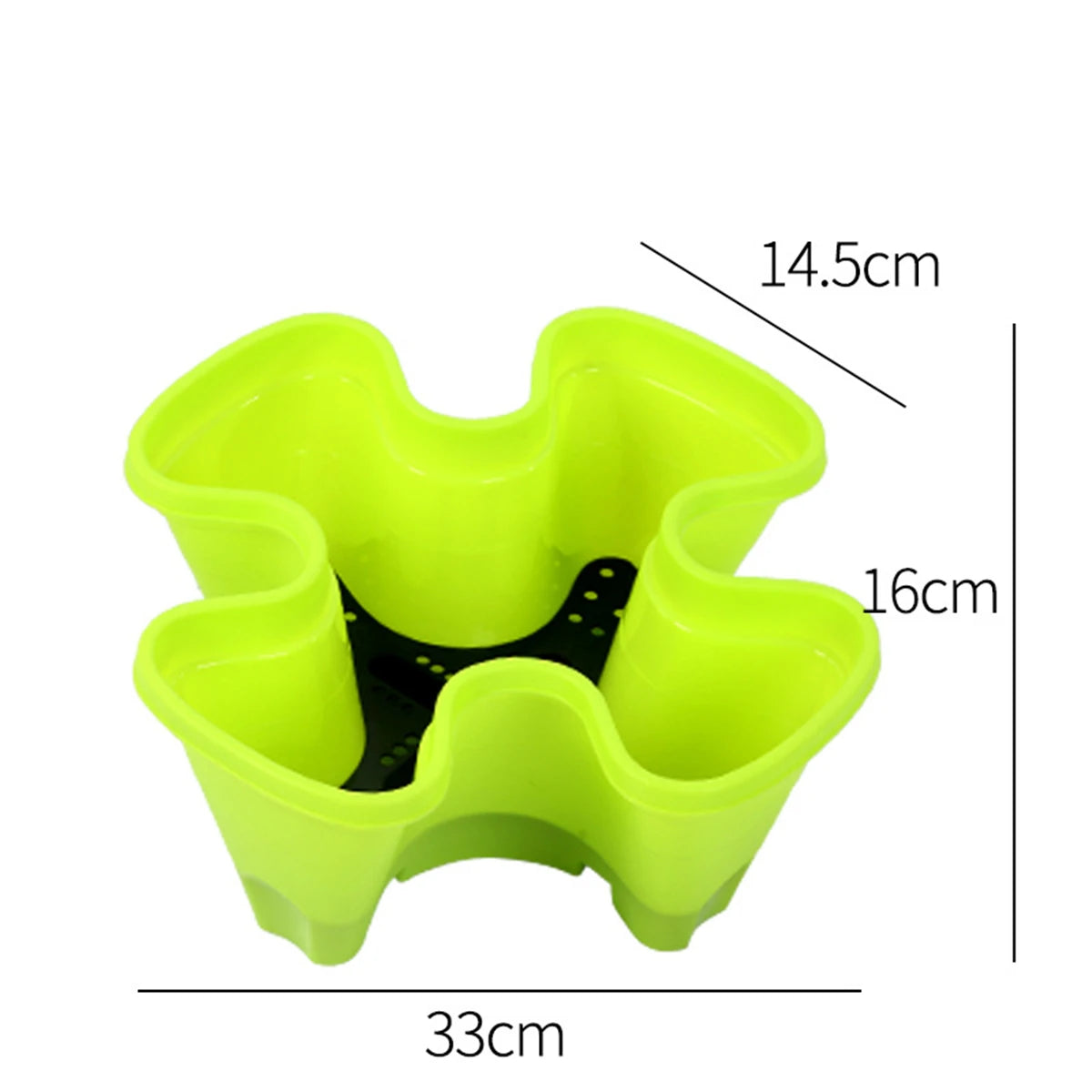 pot fleur empilable roulettes plateau base moderne plante jardin intérieur extérieur