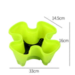 pot fleur empilable roulettes plateau base moderne plante jardin intérieur extérieur