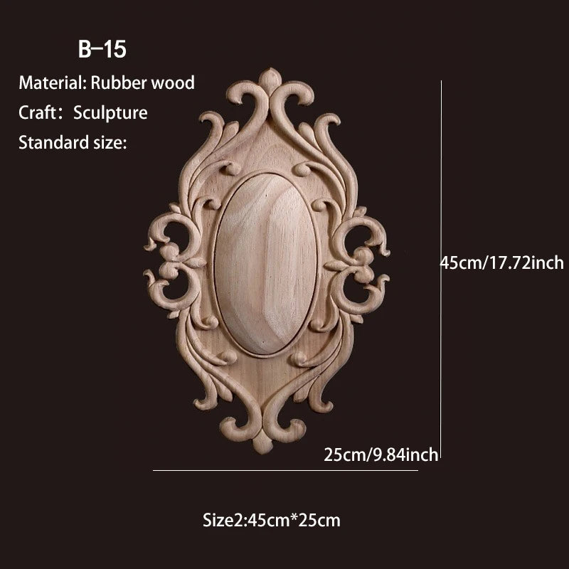 décoration murale bois sculpté floral classique baroque tableaux vintage