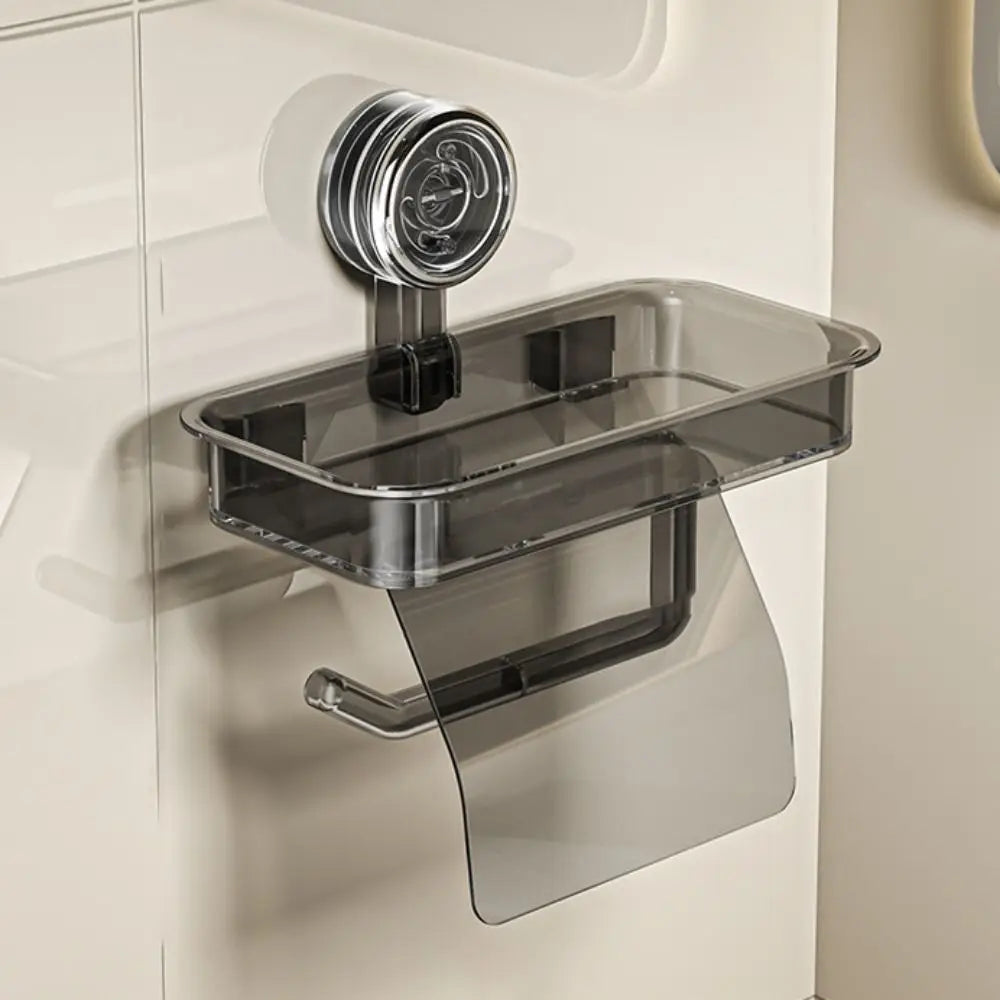 porte savon porte serviette mural transparent suction moderne salle bain minimaliste