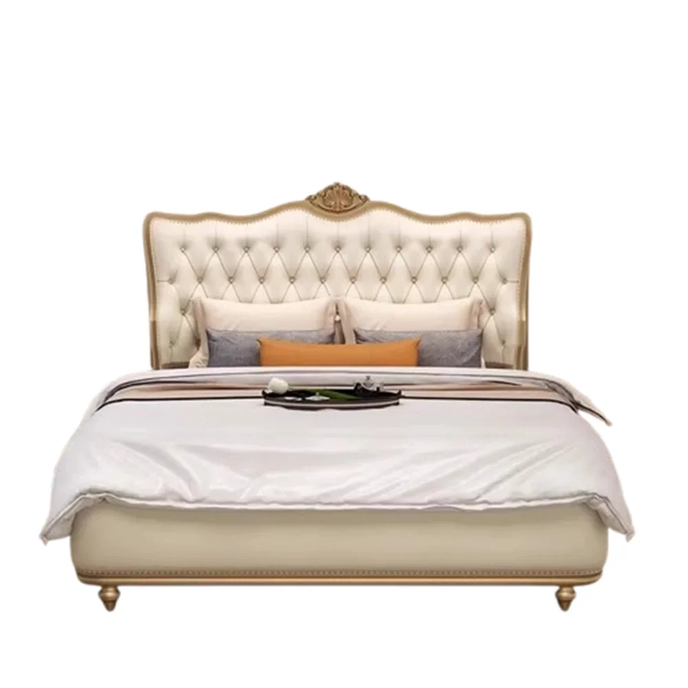 lit matelas double moderne bois beige motifs floraux single bed chambre coucher minimaliste