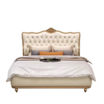 lit matelas double moderne bois beige motifs floraux single bed chambre coucher minimaliste