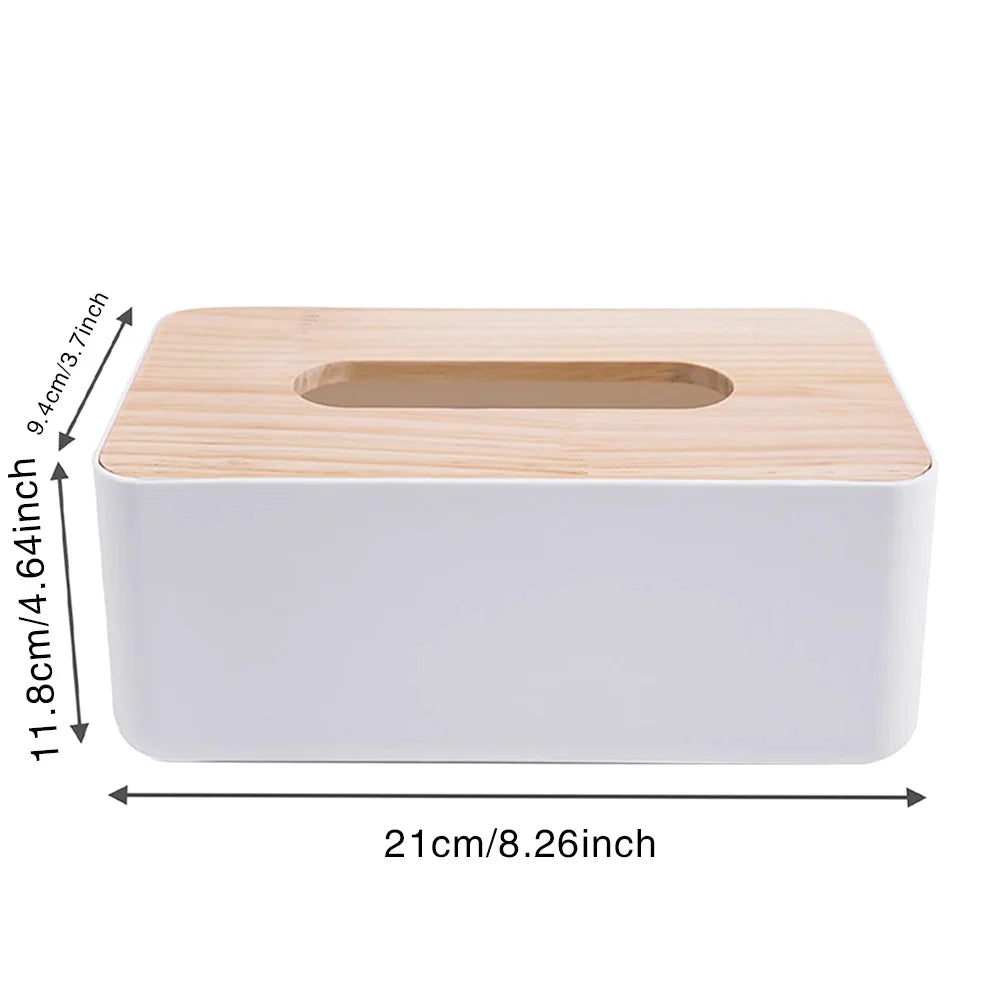 boîte mouchoirs bois blanc fleurs roses décoration maison moderne minimaliste porte serviette