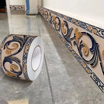 ruban décoratif auto adhésif floral géométrique classique vintage blanc vert bleu marron noir