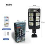 lampe solaire moderne noire ip66 induction corpo télécommandeextérieur led 12v