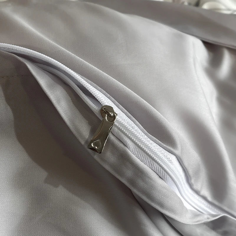 ensemble literie fleurs gris blanc housse couette drap taies oreiller lyocell eucalyptus doux
