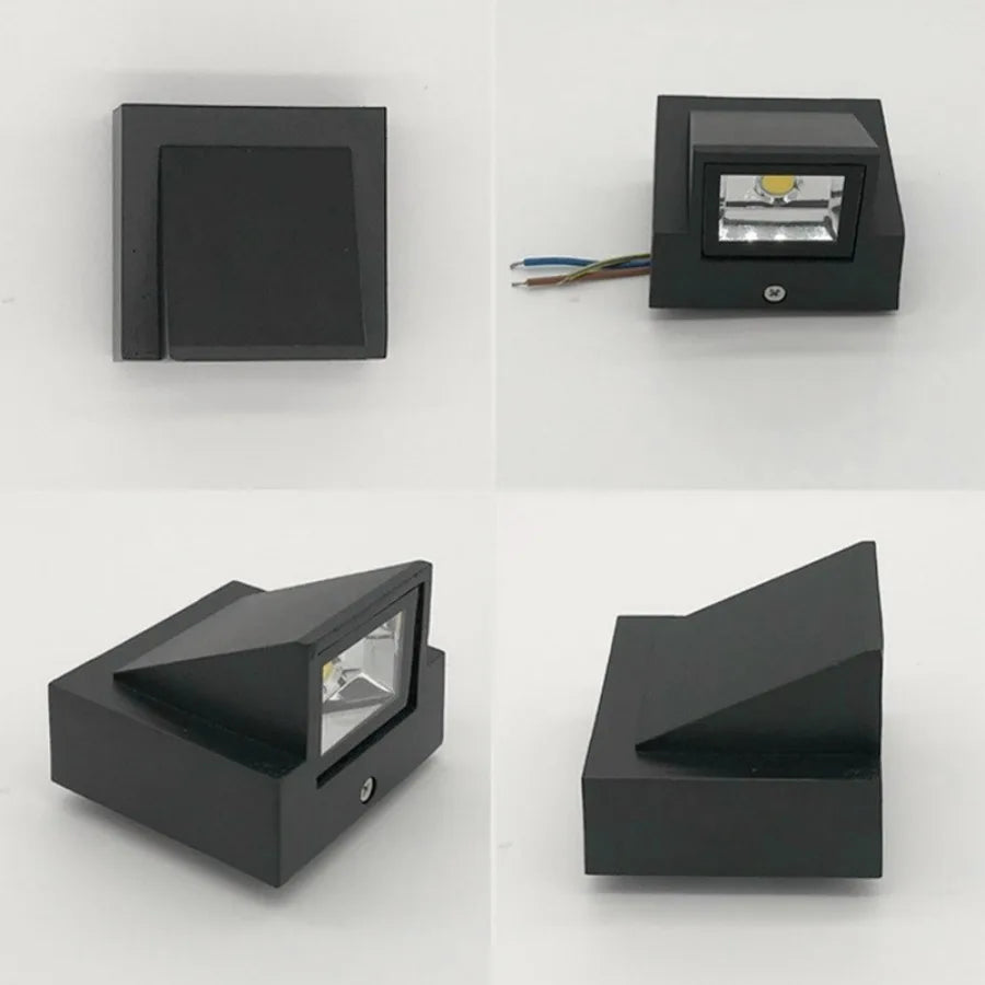lampe murale moderne noire led ip65 étanche 85265v 2492000lm 69cm câble