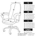 Housse de chaise de bureau lavable en machine, facile à entretenir
