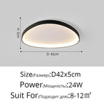 plafonnier led moderne blanc rond lumineux intérieur salon chambre salle manger