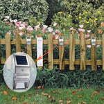 lampe solaire argentée détecteur mouvement led moderne extérieure étanche ip65 adhésif jardin contemporaine