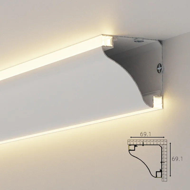 lampe murale moderne blanc plat lisse surface montée éclairage intérieur led aluminium