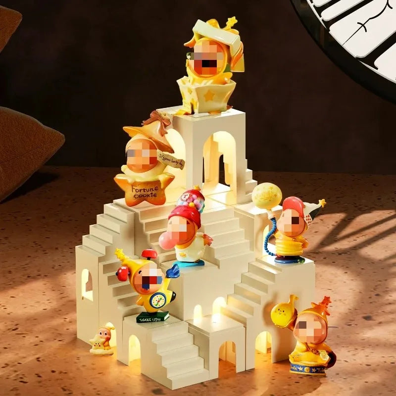 étagère château papier blanc exposer figurines bibelots décoration chambre moderne
