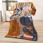 serviette bain multi couches imprimée double face moderne fleurs animaux papillons multicolore opaque années