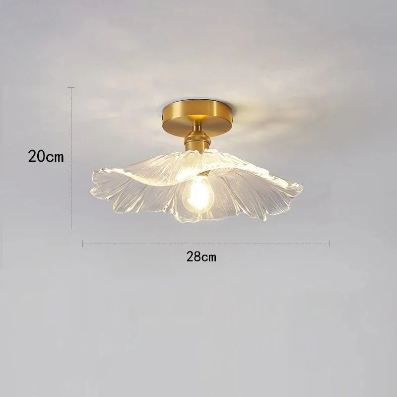 lampe suspendue moderne vintage fleur translucide rouge vert blanc chaîne ampoule